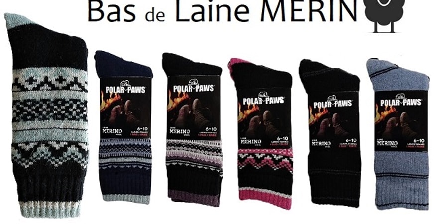 Bas laine merino femme outlet